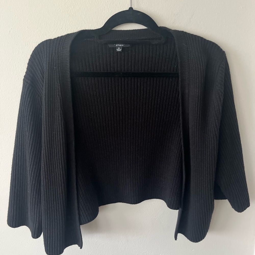 Premise Black Shrug Sweater Casual Style